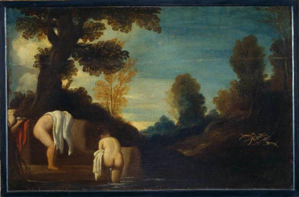 Diana al bagno con le ninfe Barbieri Giovan Francesco detto Guercino (bottega)