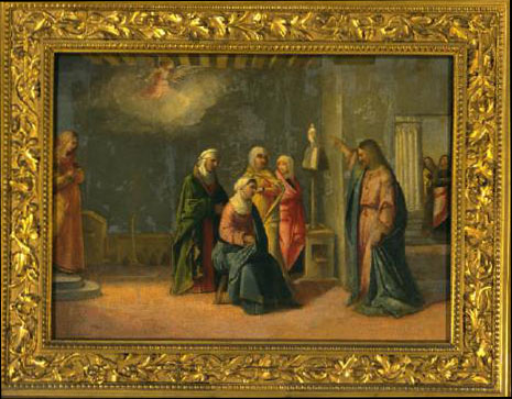 Congedo di Cristo alla madre, Busi Giovanni detto Cariani (1485 ca./ 1547)