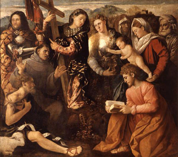 Madonna con Bambino e Santi, Busi Giovanni detto Cariani