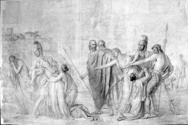 Giuseppe Diotti (1779-1846), Antigone condannata a morte, post 1836 - 1837. Lovere, Accademia Tadini.