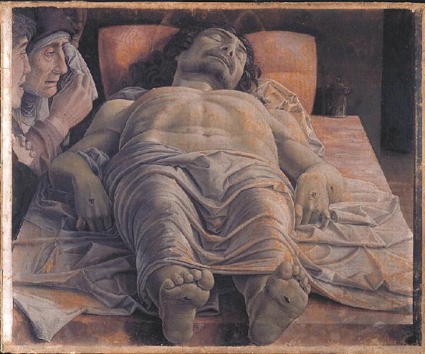 Cristo morto nel sepolcro e tre dolenti, Mantegna, Andrea (scheda SIRBeC)