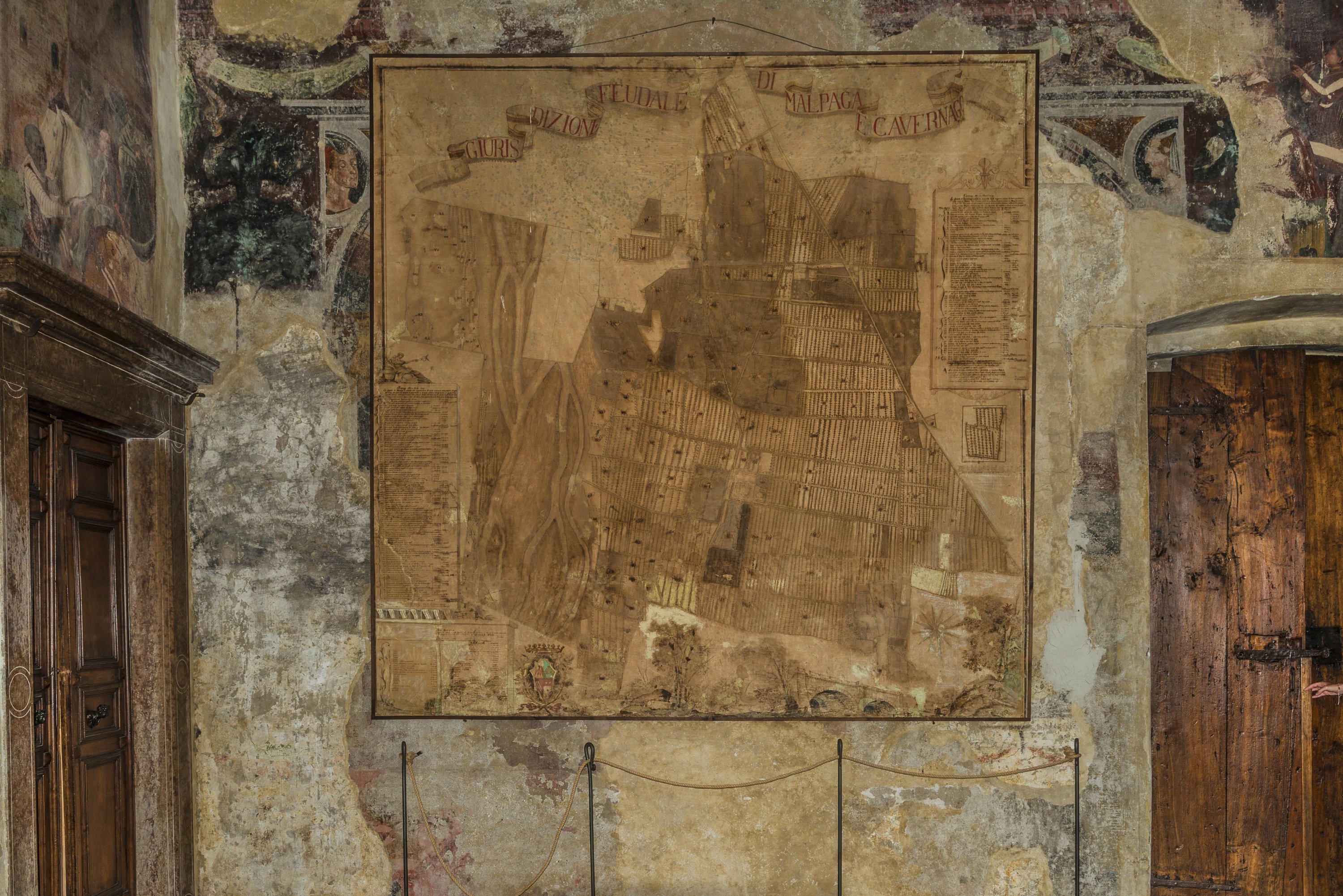 Figura 13 - Mappa dei possedimenti del Castello di Malpaga - Foto di Francesco Radino 