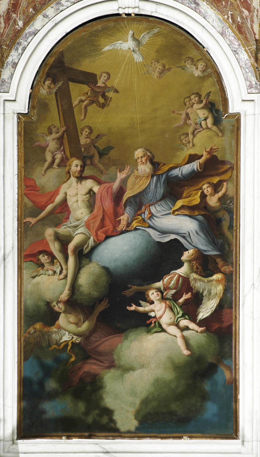 Gloria della Trinità dipinta da Innocenzo Colomba 