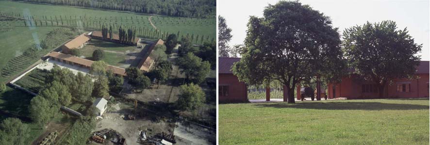 Veduta aerea del Parco Nord. Cascina Centro Parco, 1993 e Cascina Centro Parco 1994 ca. © Francesco Borella – Archivio fotografico Parco Nord Milano