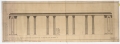 Teatro alla Scala: "nuovo accesso e ridotto di platea, il colonnato", disegno progettuale approvato della Soprintendenza ai Monumenti