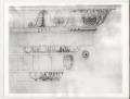 Teatro alla Scala: disegno delle decorazioni della gola e delle cornici della trabeazione d'imposta delle volte del ridotto delle gallerie