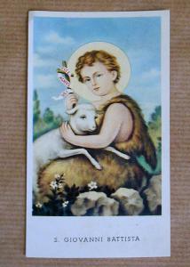 S. Giovanni Battista bambino con l'agnello mistico