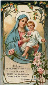 Madonna con Bambino Gesù -Preghiera.