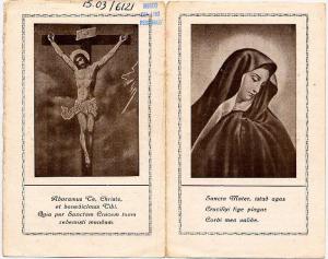 Maria SS Gesù Crocifisso Sacre Missioni Gambara 25/10 - 5/11/1933.