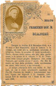 B.Francesco Saverio M. Bianchi Orazione.