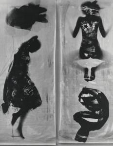 Fotogrammi raffiguranti sagome di figure femminili