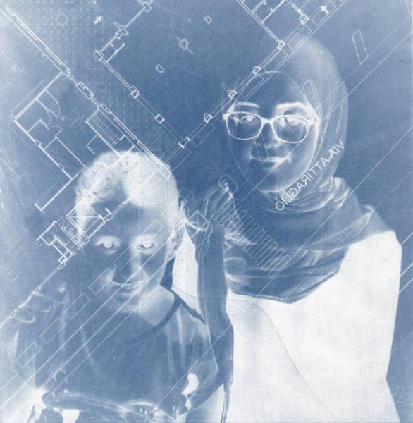 R-Nord. Ritratto di coppia: donna con hijab e occhiali con bambino - Planimetria - Modena - Condominio R-Nord