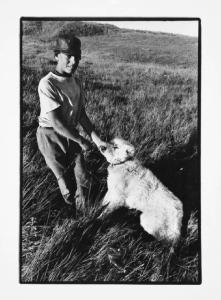 Lucania - pastore con cane alla catena