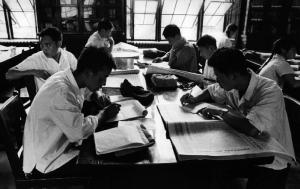 Cina - studenti in biblioteca