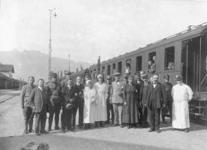 Bracco, Mario / Croce Rossa Italiana - Delegazione di Zurigo - Personale -- Svizzera - Buchs - Stazione ferroviaria