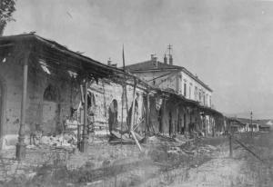 Gorizia - Stazione ferroviaria - Danni di guerra