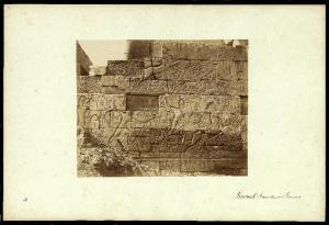 Bassorilievo - Faraone Sethi I in battaglia con carri da guerra - Egitto - Karnak - Tempio di Amon - Grande sala ipostila - Esterno parete nord