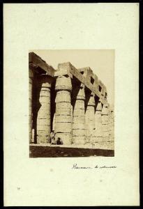 Sito archeologico - Egitto - Tebe ovest - Ramesseum - Colonnati / Ritratto maschile - Due uomini egiziani