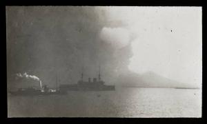 Guerra russo-giapponese - Corea - Chemulpo - Incrociatore Variag e cannoniera Korietz della Marina imperiale russa, incrociatore della Marina inglese HMS Talbot