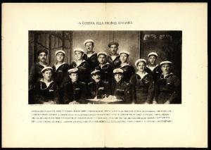 Prima guerra mondiale - Ritratto di gruppo maschile - Militari - Luigi Rizzo e marinai della Regia Marina Italiana