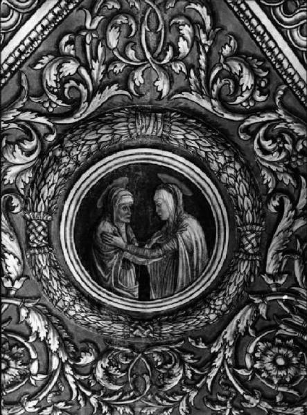 Affresco - Incontro tra la Vergine e S. Elisabetta - Mantova - Duomo - Sagrestia