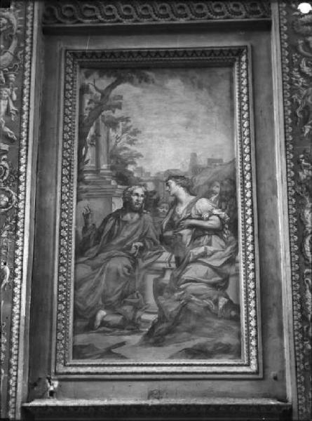 Affresco - Gesù e la Samaritana - Giorgio Anselmi - Mantova - Basilica di S. Andrea - Transetto