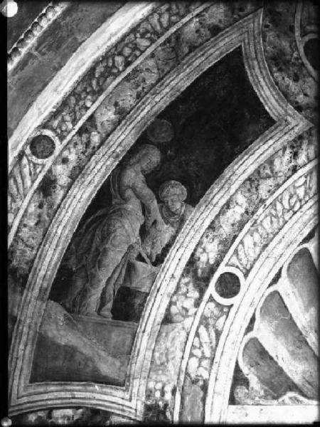 Affresco - Angelo - Andrea Mantegna - Mantova - Basilica di S. Andrea - Cappella funeraria del Mantegna - Cupolino