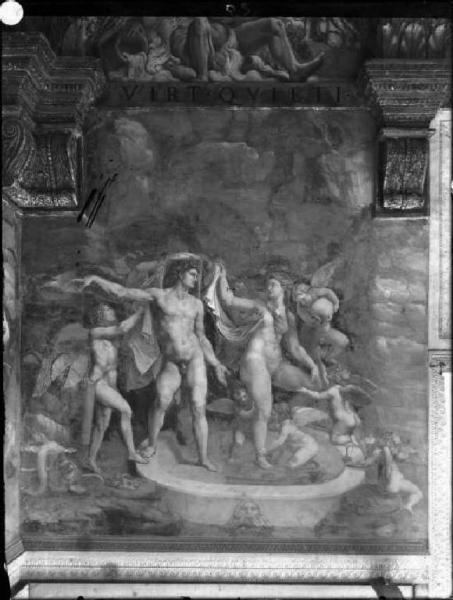 Affresco - Il bagno di Venere e Marte - Giulio Romano - Mantova - Palazzo Te - Camera di Psiche - Parete nord
