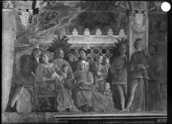 Affresco - La corte - Andrea Mantegna - Mantova - Castello di S. Giorgio - Piano nobile - Camera degli Sposi