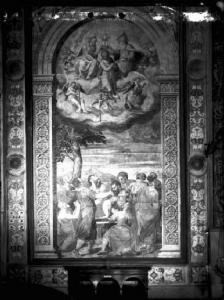 Affresco - Assunzione e Incoronazione della Vergine - Mantova - Basilica di S. Andrea - Cappella Cattanea
