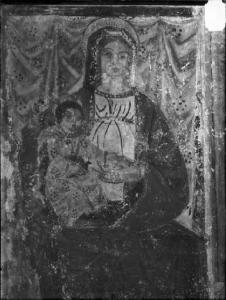 Affresco - Madonna in trono col Bambino - Guidizzolo - Oratorio di S. Lorenzo