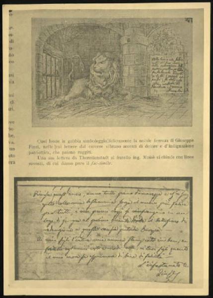 Pagina di libro - Lettere dal carcere di Domenico Fernelli e di Giuseppe Finzi