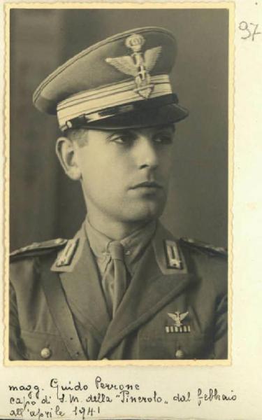 Ritratto maschile - Militare - Maggiore Guido Perrone / Seconda guerra mondiale