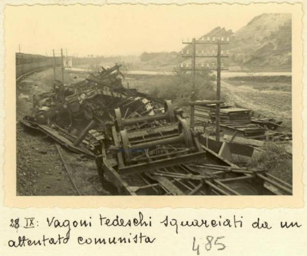 Cuprja - Treno tedesco distrutto