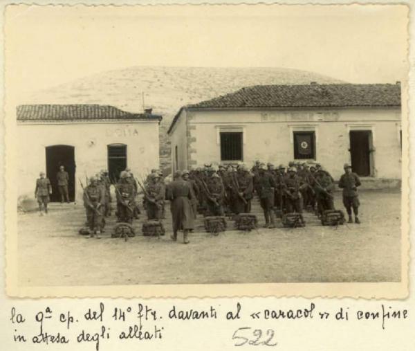 Bilishti - Il 14° fanteria in attesa degli alleati