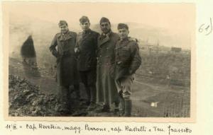 Seconda Guerra Mondiale - Ritratto di gruppo maschile - Militari - Ufficiali