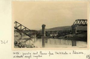 Trikkala - Ponte sul Peneo distrutto