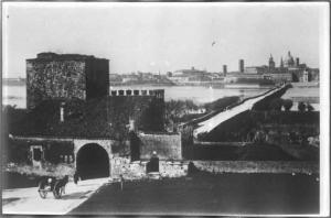 Mantova - Rocchetta di S. Giorgio detta di Sparafucile - Ponte di S. Giorgio - La città