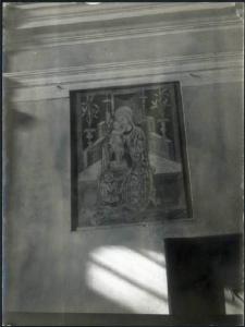 Affresco - Madonna in trono col Bambino - Campi Bonelli - Oratorio della Vergine Annunciata