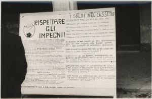 S. Benedetto Po - Cartello del P.C.I. contro l'amministrazione del centrosinistra
