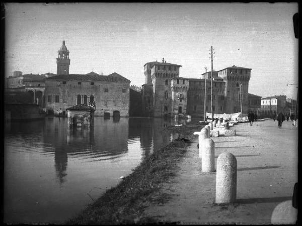 Mantova - Alluvione - Lago Inferiore - Ponte di S. Giorgio - Palazzo Ducale - Castello di S. Giorgio