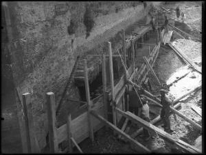 Pietole - Forte - Costruzione dello stabilimento idrovoro - Lavori di sistemazione del canale Paiolo basso
