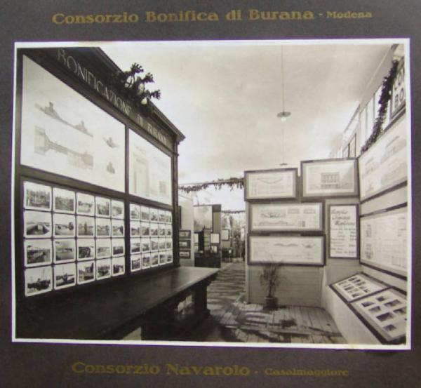 Napoli - Mostra nazionale delle bonifiche - Sezioni dedicate al Consorzio di bonifica di Burana di Modena e al Consorzio Navarolo di Casalmaggiore