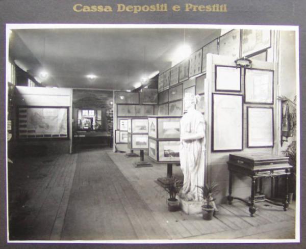 Napoli - Mostra nazionale delle bonifiche - Sala dedicata alla Cassa depositi e prestiti