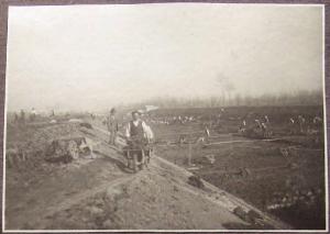 Moglia - Lavori di scavo del canale della Bonifica di Revere