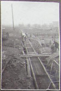 Moglia - Lavori di scavo e costruzione del canale della Bonifica di Revere