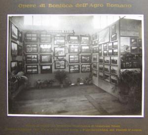 Napoli - Mostra nazionale delle bonifiche - Sezione dedicata alle opere di bonifica dell'Agro romano