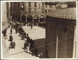 Mantova - Rotonda di S. Lorenzo - Visita di gerarchi fascisti