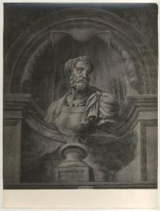 Affresco - Busto virile - Giulio Romano - Mantova - Palazzo Te - Sala dei Cavalli - Parete sud