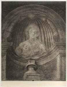 Affresco - Busto di Cleopatra - Giulio Romano - Mantova - Palazzo Te - Sala dei Cavalli - Parete nord